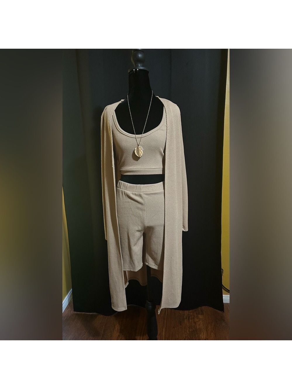 Fashion Nova Tan Ensemble - Picture 1 of 5